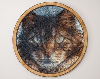 Cat - string art portrait or DIY kit