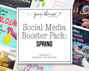 Social Media Boosters Pack: Spring