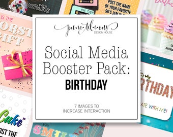 Social Media Boosters Pack: Birthday