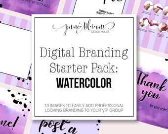 Digital Branding Color Street Starter Pack: Watercolor