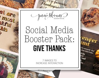 Social Media Boosters Pack: Give Thanks