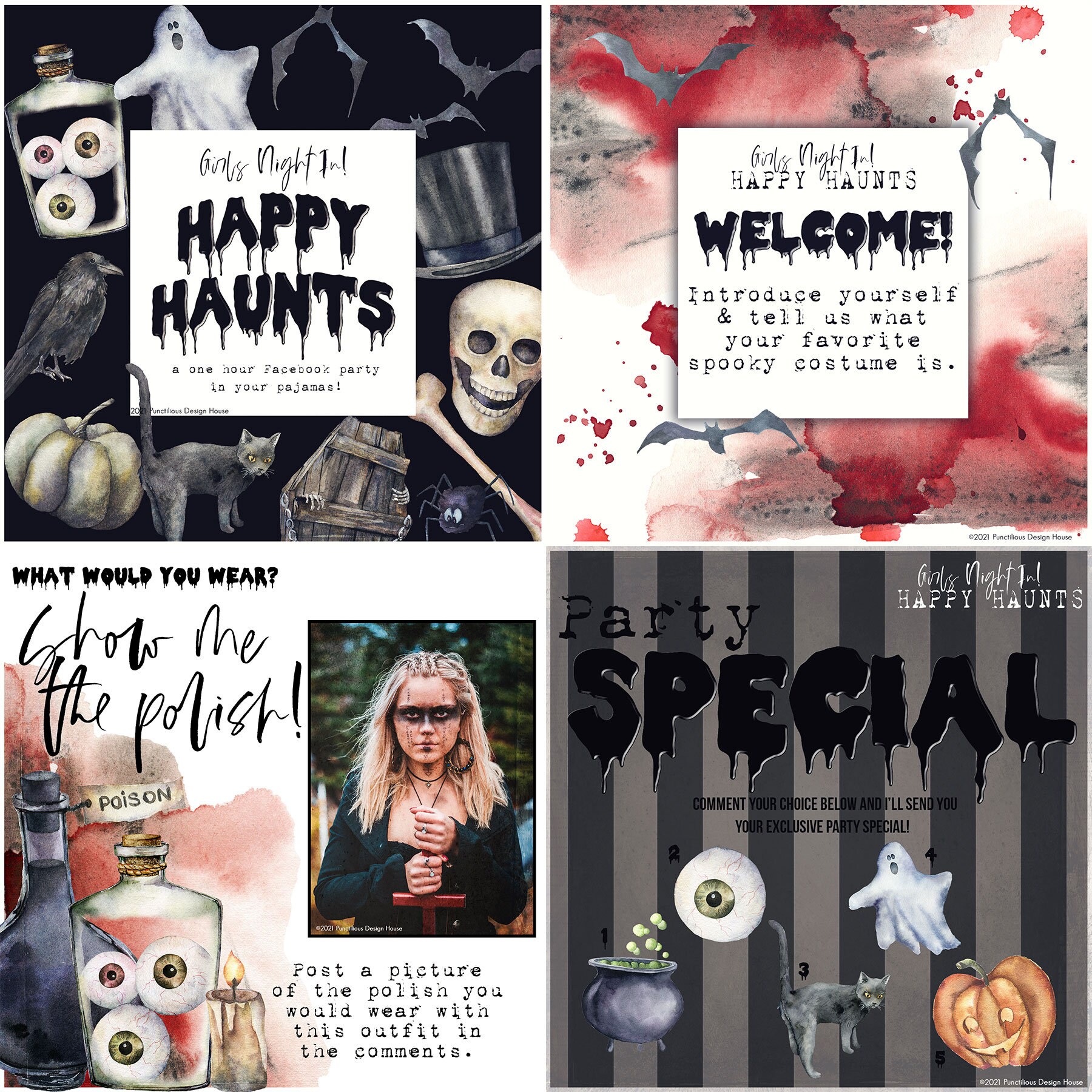 LUXE Girls Night in Color Street Party Pack Happy Haunts Etsy