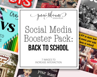 Social Media Boosters Pack: Back to School