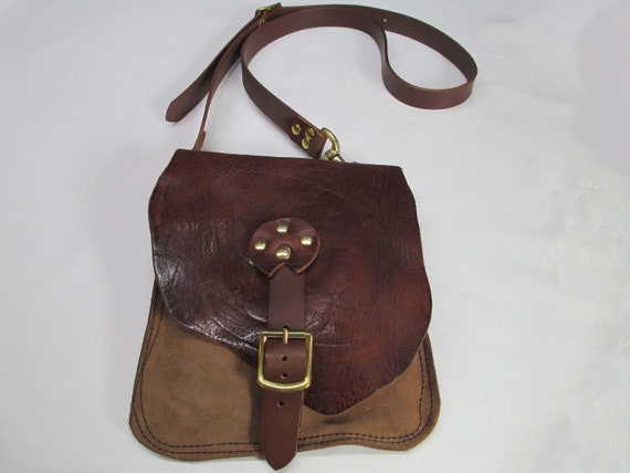 bison leather messenger bag