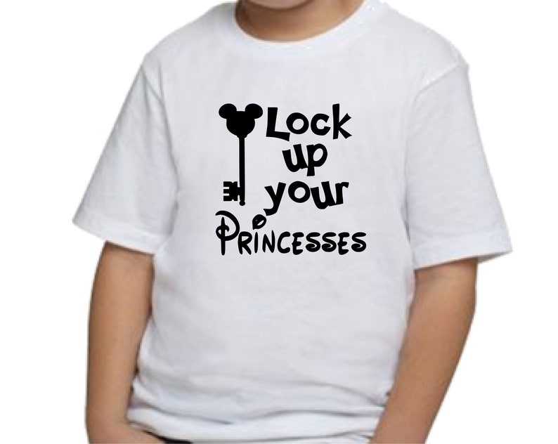 Disney Lock up Your Princesses Boys Tshirt/disney Shirt/boys - Etsy