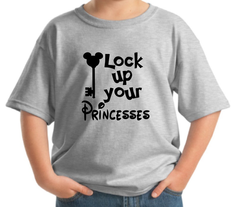 Disney Lock up Your Princesses Boys Tshirt/disney Shirt/boys - Etsy