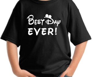 Disney best day ever Boys Tshirt/Disney shirt/Boys custom tshirt/Disney vacation shirt/Mickey Mouse tshirt/funny shirt with mouse ears