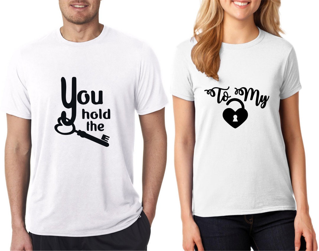 Key to My Heart Couples Matching Shirts/ Cute Matching Love Tshirt/ Fun ...