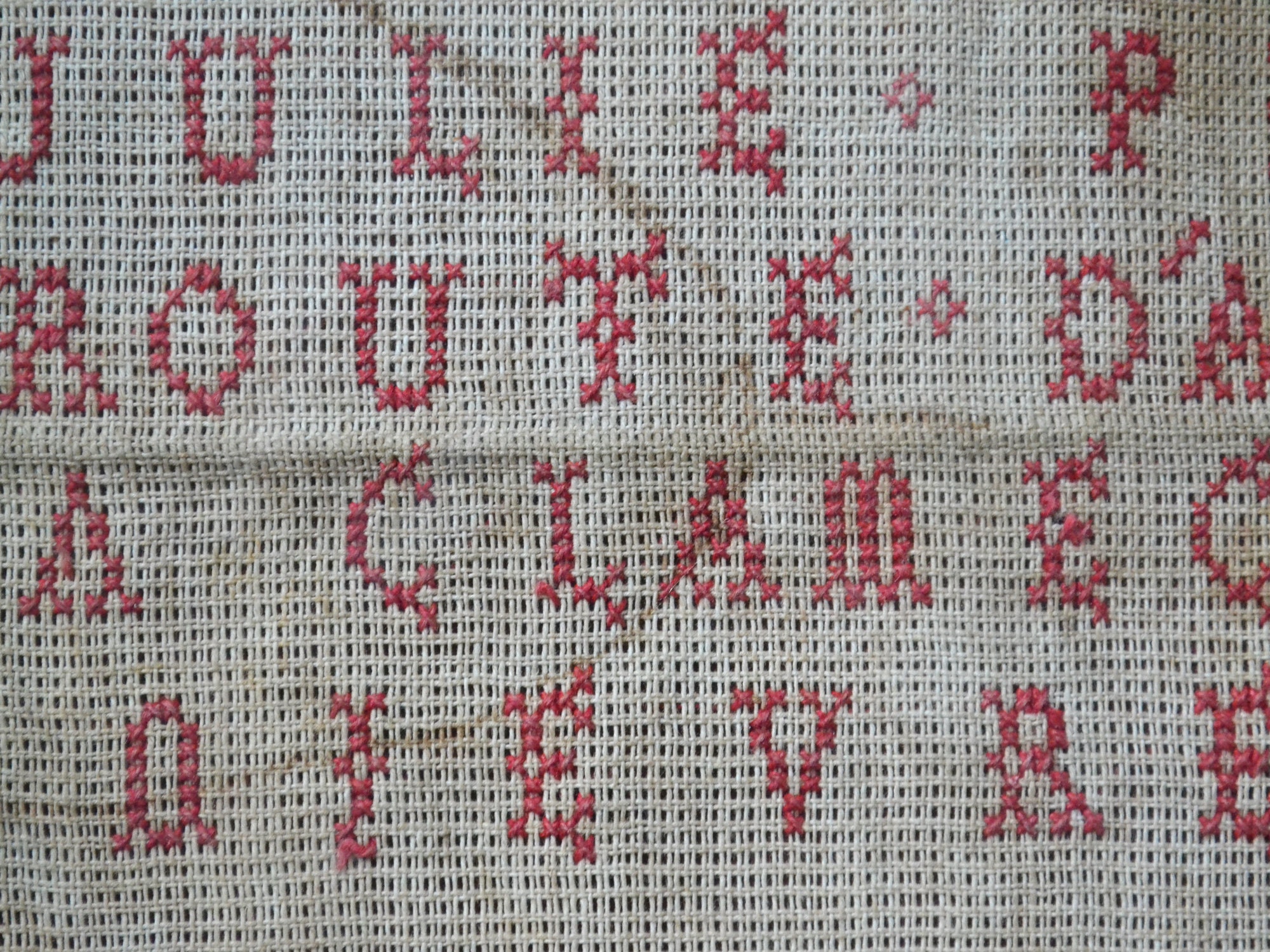 Antique samplers embroidered alphabets framed needlework Etsy