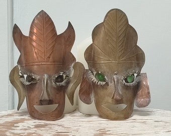 80s Mexican masks for a South American wall décor