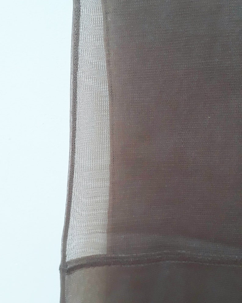 Vintage seam nylon stockings dark brown
