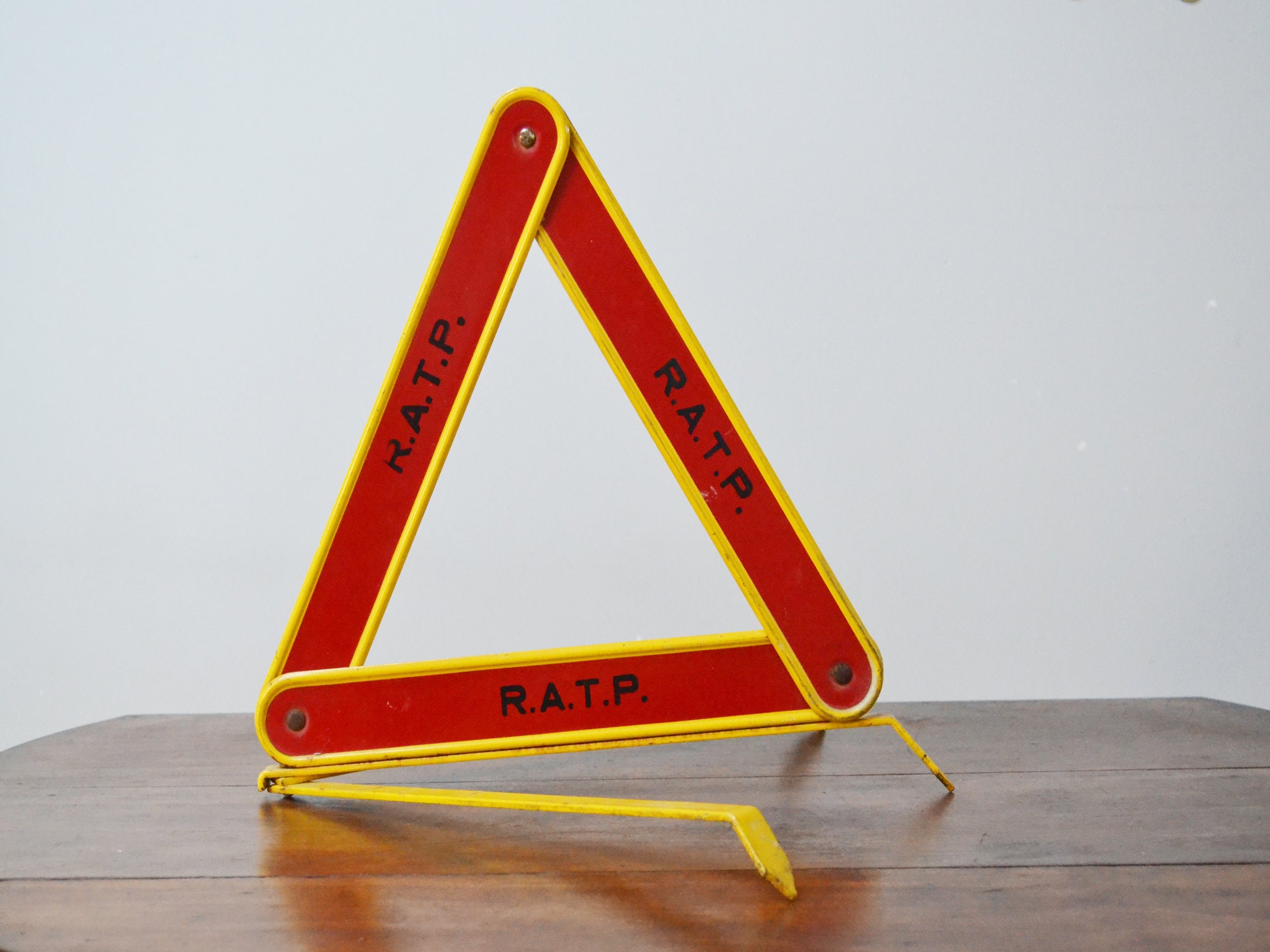 Décor Industriel, Panneau Ratp Vintage, Collectionneur Transport Public