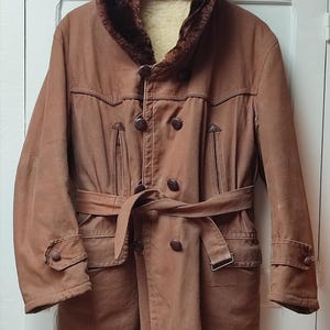 Sheep wool and cotton man winter jacket 40s/50s