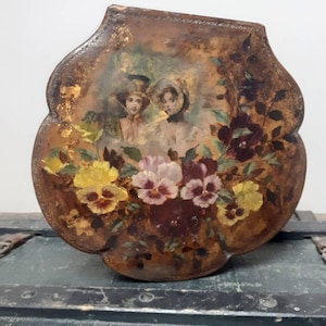 Antik låda, viktoriansk eller edvardiansk boudoirdekor, vintage