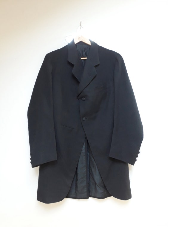 20s men jacket, black, vintage France, Paris