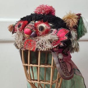 Chinese coif, embroidered Asian hat
