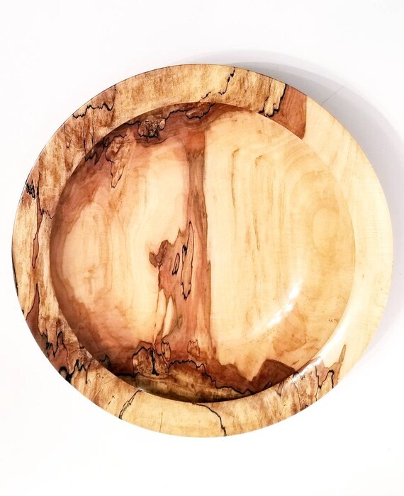 Unique Spalted Red Maple  Handmade Wood Bowl