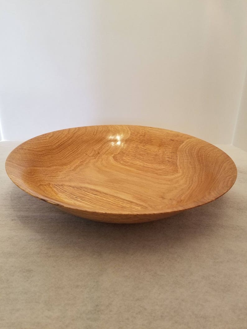 Large Oak Handmade Fruit/ Serving Bowl Etsy Canada