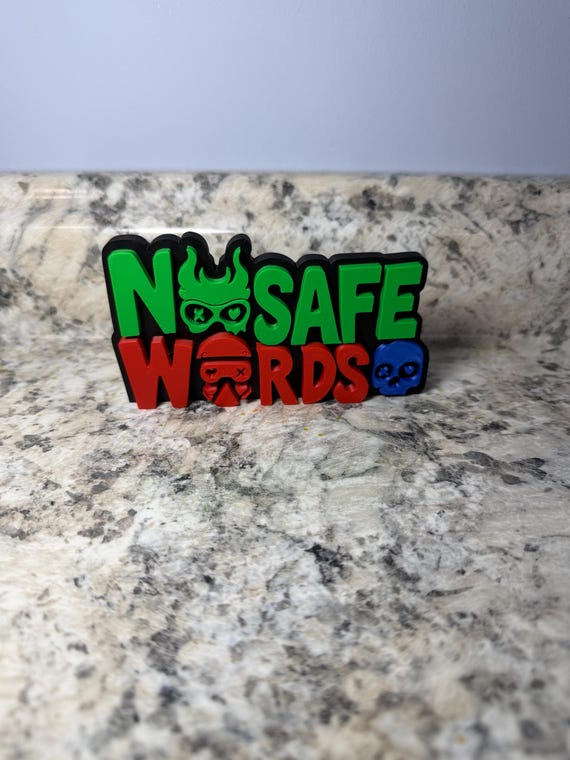 No Safe Words BookTok Sign | Lights Out Inspired Decor | Dark Romance Shelf Decor | Spicy Reader Gift | Morally Gray Men Decor