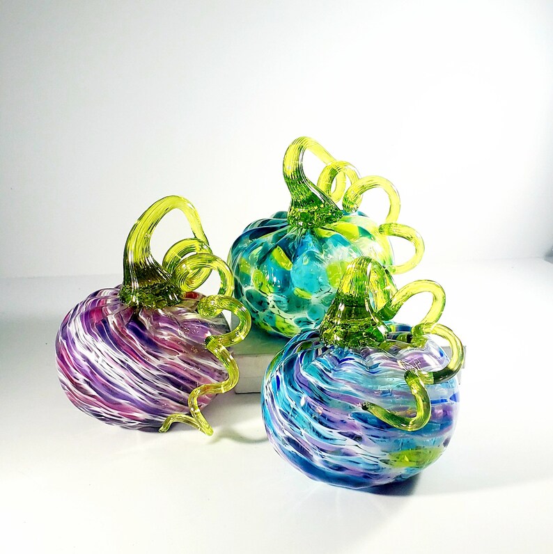 Mixed Glass Pumpkins
