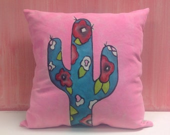 Floral cactus and geometric