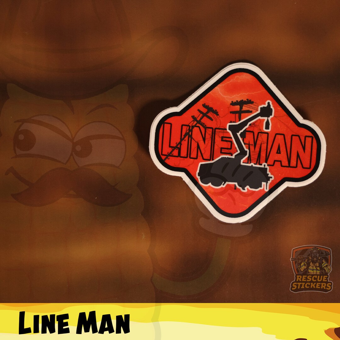 Line Man Sticker Good LINEMAN Sticker - Etsy