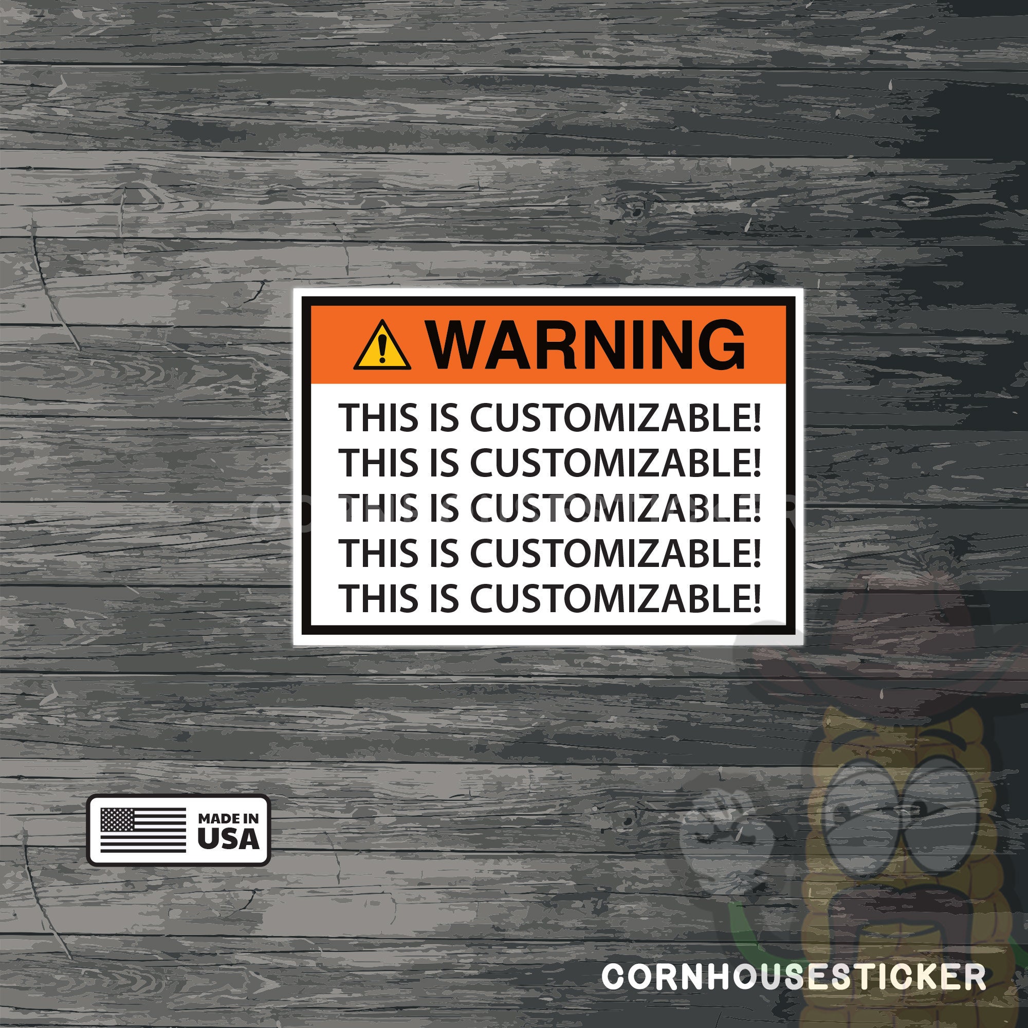 Funny Warning Label, Gift for Coworker, Danger Warning, Funny Shop Sticker, Prank  Sticker, 