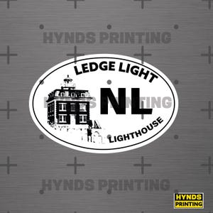 Ledge light light house- New London, CT | Durable, Weatherproof Vinyl Decal