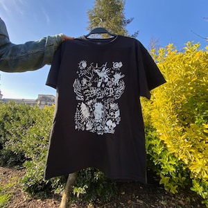 Spike Cat! Cute Metal T-Shirt • Illustrated + Screen Printed