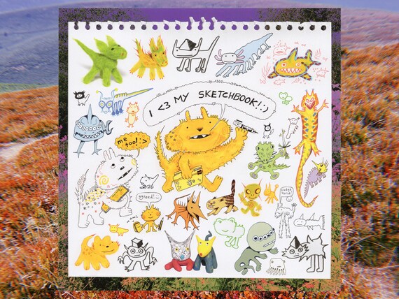 Sketchbook Print • 210x210mm Illustrated Giclée Art Print!