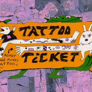 Tattoo Ticket • One of my Drawings as your next Tattoo!