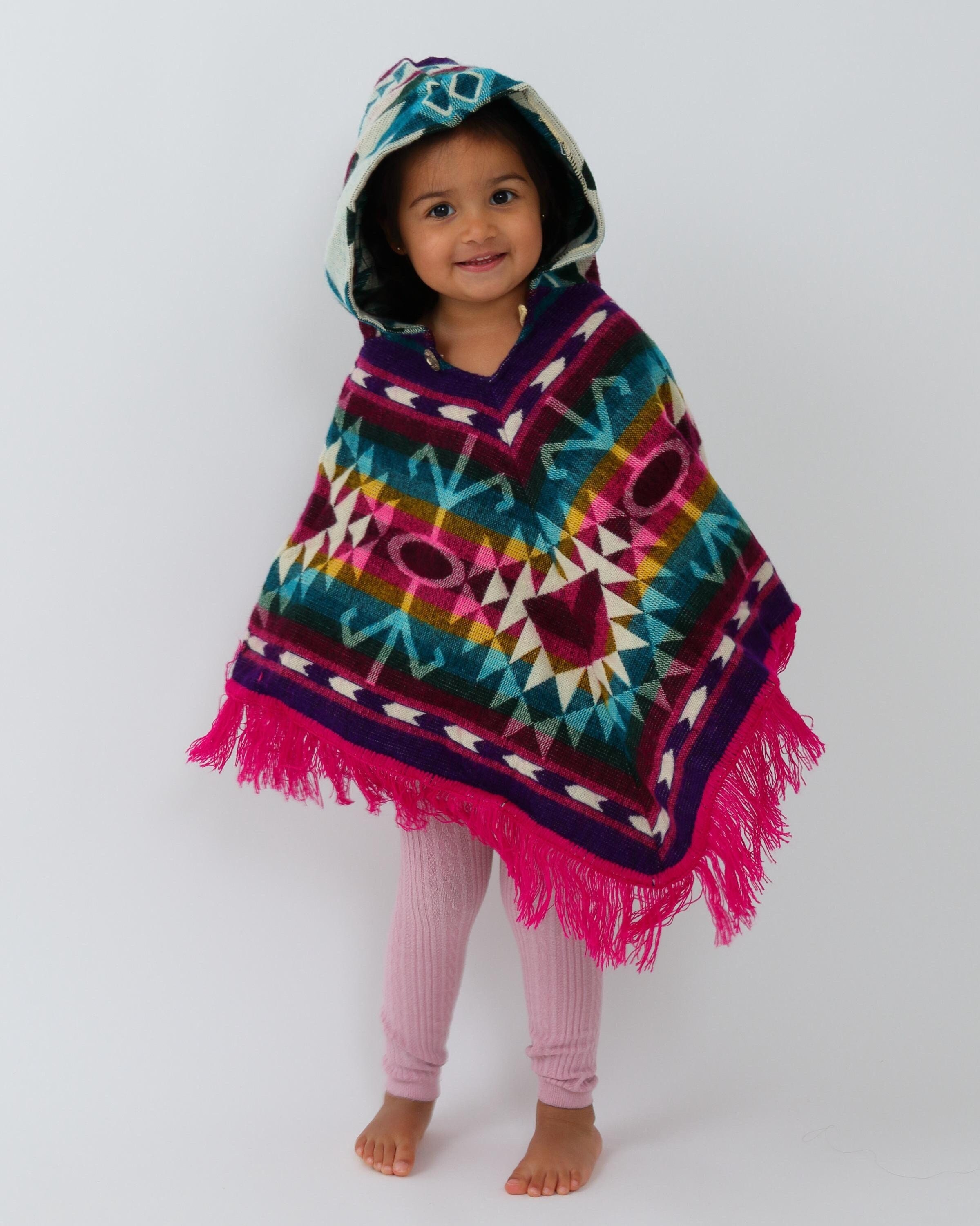 Kids Poncho | Size 4 | | Alpaca Poncho | Toddler Poncho