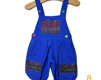 0-12 MonthsI Unisex |Hand Embroidered |100 Cotton Overalls| Ethnic Handmade Romper| | Childrens Jumpsuit | Baby Overalls | Baby Shower