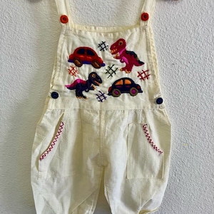 Size 2| Unisex |Hand Embroidered |100 Cotton Overalls| Ethnic Handmade Romper| | Childrens Jumpsuit | Baby Overalls | Baby Shower