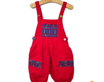Size 6| Unisex |Hand Embroidered |100 Cotton Overalls| Ethnic Handmade Romper| | Childrens Jumpsuit | Baby Overalls | Baby Shower