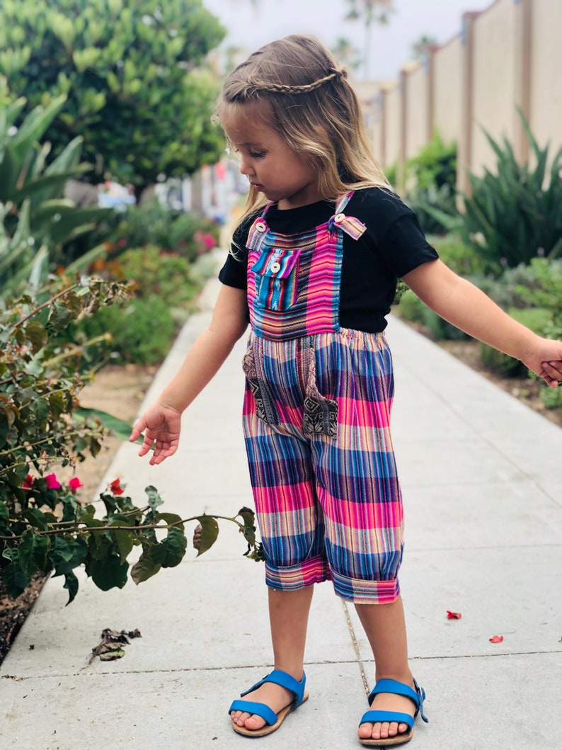 Woven Boho Overalls Ethnic Handmade Jumpsuit Kids Romper Etsy