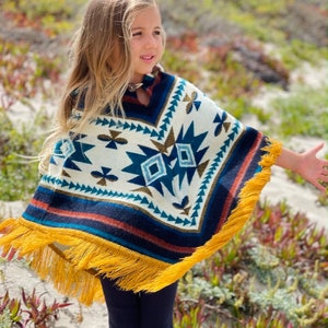 Kids Wool Poncho