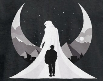 MarvelBounding Moon Knight Steven Grant Marc Spector Crescent Moon t-shirt - Adults and Kids sizes