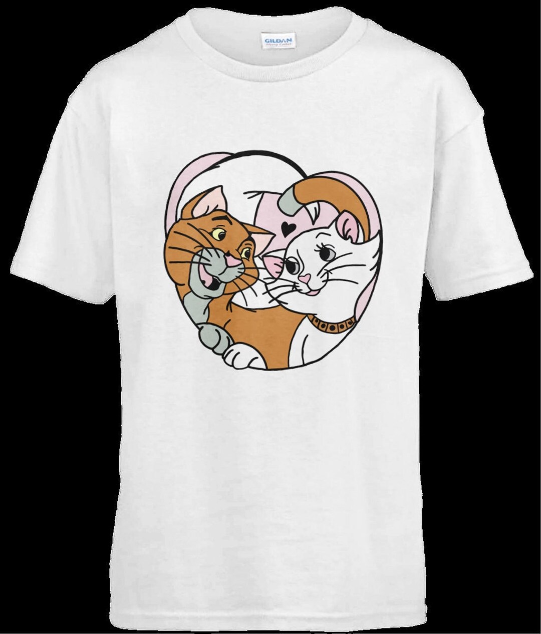 Disneybound Aristocats Duchess and O'malley in Love Tshirt Adults