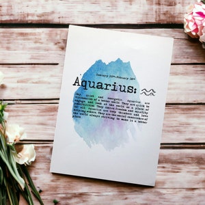 Discontinued line| Inspirational Zodiac Signs Prints | Astrology birthday prints | Birthday Gift | zodiac sign gift |Kitchen print |