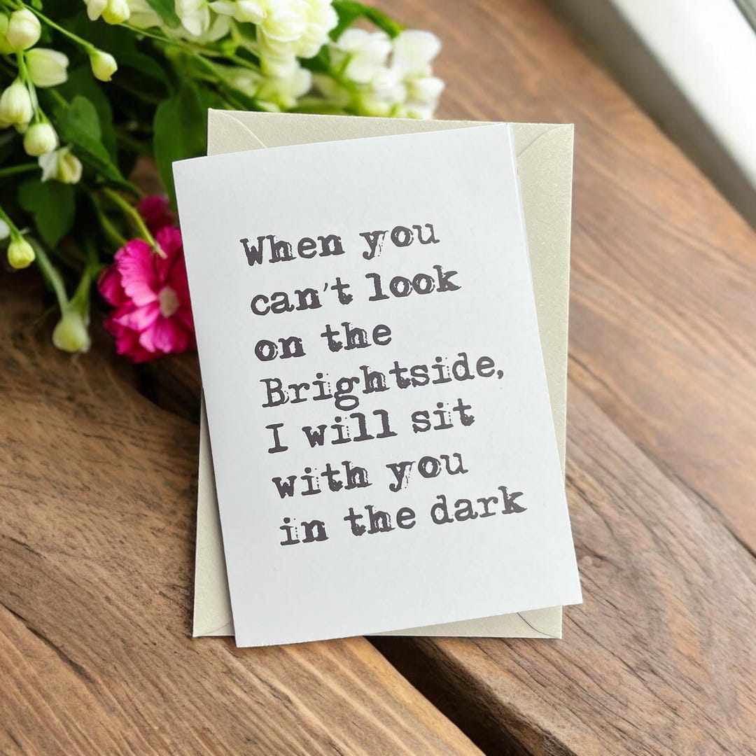 Alice in Wonderland Quote Greetings Card. when You Can't Look on the