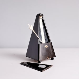 Wooden Metronome with a Bell Chime PRIM Czechoslovakia 1960s Mechanical Metronome Maelzel System Musician Gift