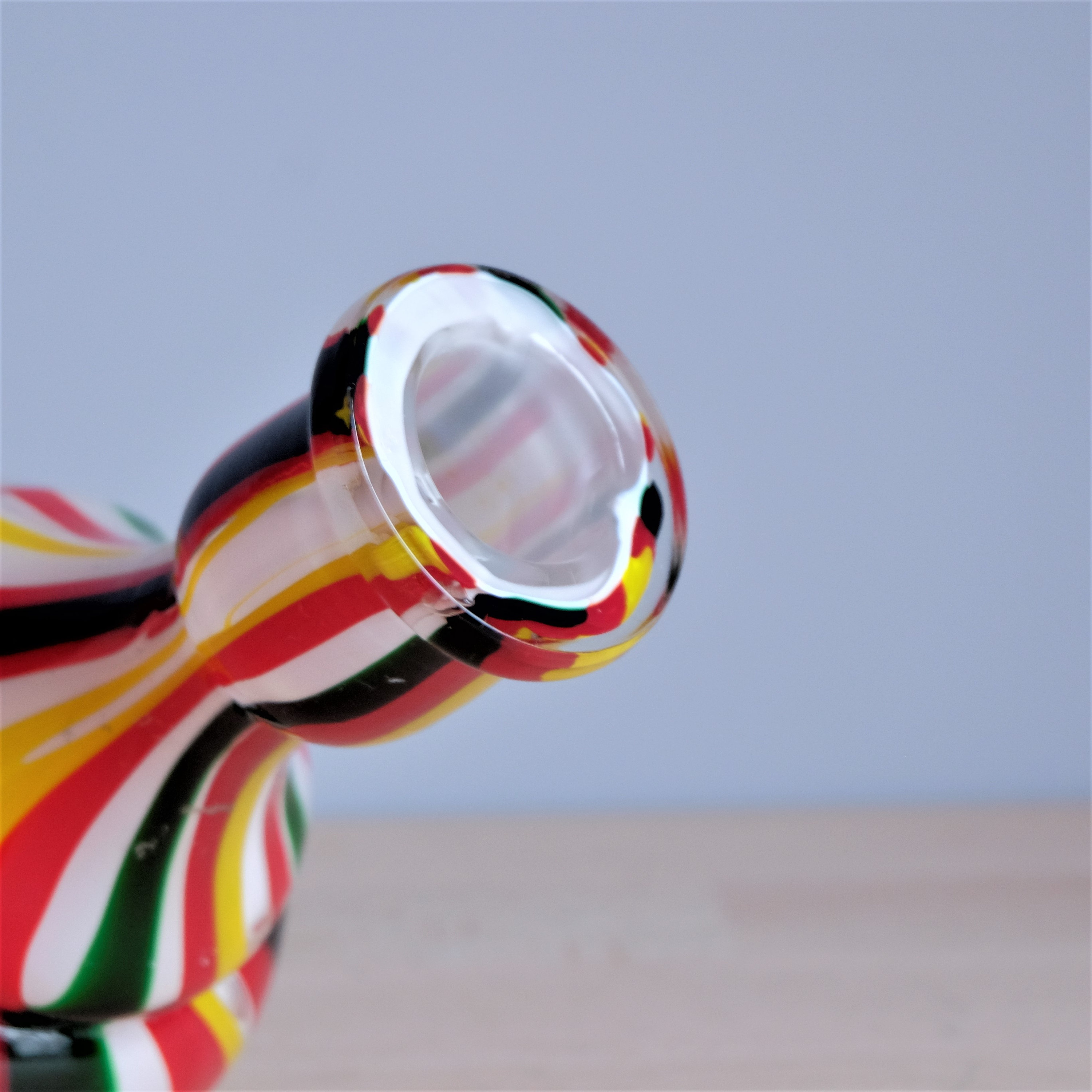 Vintage Flower Vase Hand Blown MultiLayered Multicolored Etsy