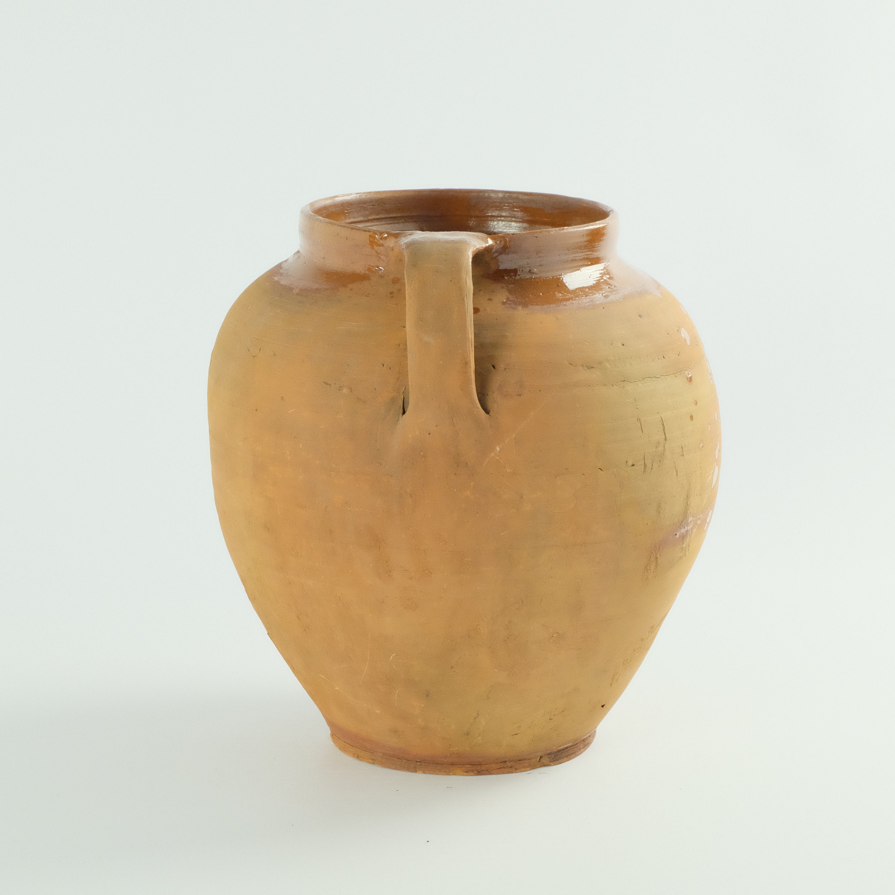 Extra Large Clay Pot Antique Pottery Planter Primitive Etsy