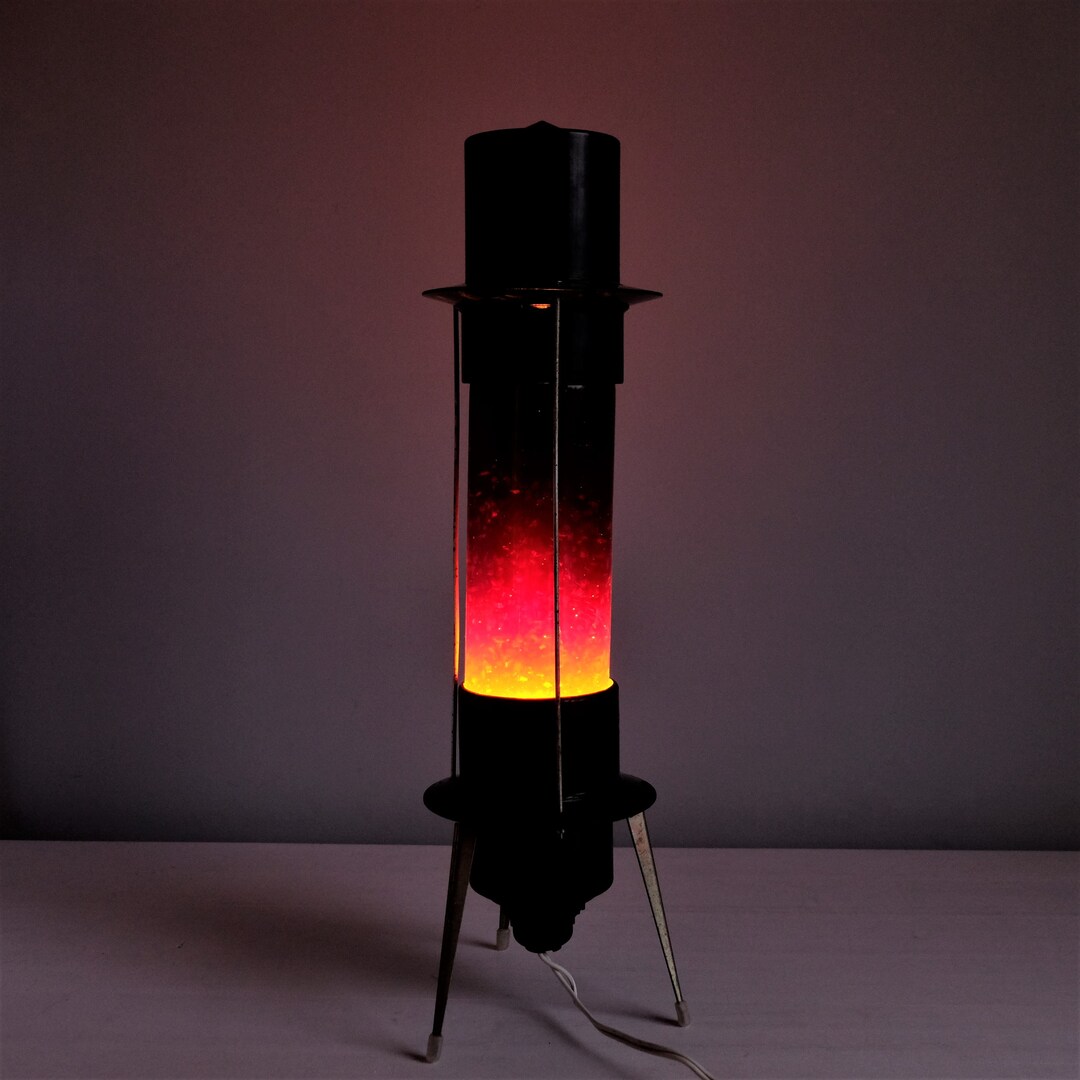 Rare Vintage Lava Lamp, Retro Light Night Light, Red Glitter Lamp Etsy UK