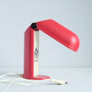 Red Foldable Desk/Wall Lamp, Night Light, Folding Lamp, Table Lamp