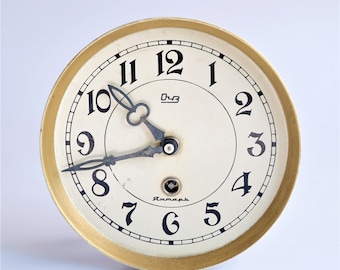 Old Clock Brass Movement, Mechanical Clock Parts, Steampunk Decor, Pendulum Clock Mechanism, Brass Clockwork, Clock Gear, Clock Repair