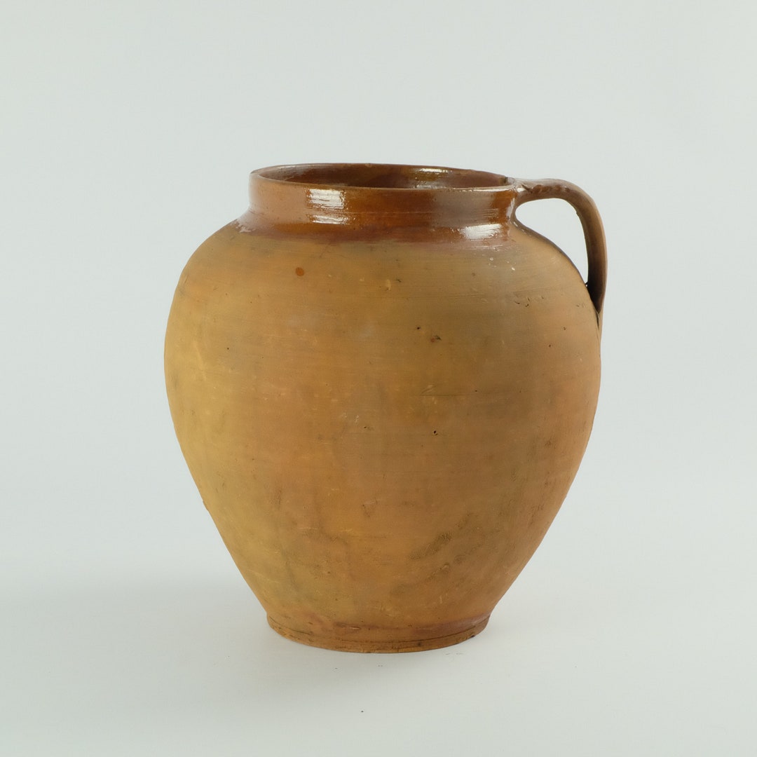 Extra Large Clay Pot Antique Pottery Planter Primitive Etsy