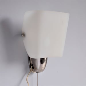 Wall Hanging Lamp, Wall Scones Lamp with Pull Cord Switch, USSR Vintage 1963, Mid Century Modern Wall Light, Retro Lamp