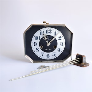 Vintage Clock Brass Movement, Mechanical Clock Parts, Steampunk Decor, Pendulum Clock Mechanism, Brass Clockwork, Clock Gear, Clock Repair